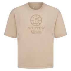 Boston Bruins Levelwear Shadow Surge Luxe Signature Knit T-Shirt - Khaki - NHL