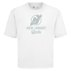 New Jersey Devils Levelwear Shadow Surge Luxe Signature Knit T-Shirt - White - NHL