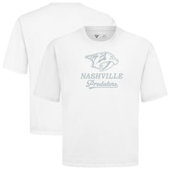 Nashville Predators Levelwear Shadow Surge Luxe Signature Knit T-Shirt - White - NHL