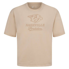 Nashville Predators Levelwear Shadow Surge Luxe Signature Knit T-Shirt - Khaki - NHL