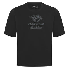 Nashville Predators Levelwear Shadow Surge Luxe Signature Knit T-Shirt - Black - NHL