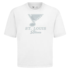 St. Louis Blues Levelwear Shadow Surge Luxe Signature Knit T-Shirt - White - NHL
