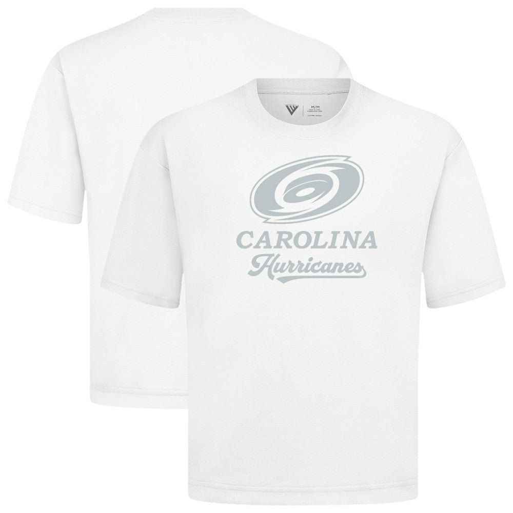 Carolina Hurricanes Levelwear Shadow Surge Luxe Signature Knit T-Shirt - White - NHL
