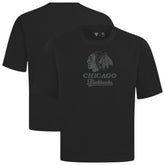 Chicago Blackhawks Levelwear Shadow Surge Luxe Signature Knit T-Shirt - Black - NHL