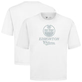 Edmonton Oilers Levelwear Shadow Surge Luxe Signature Knit T-Shirt - White - NHL
