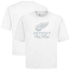 Detroit Red Wings Levelwear Shadow Surge Luxe Signature Knit T-Shirt - White - NHL