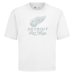 Detroit Red Wings Levelwear Shadow Surge Luxe Signature Knit T-Shirt - White - NHL