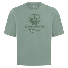 Edmonton Oilers Levelwear Shadow Surge Luxe Signature Knit T-Shirt - Green - NHL