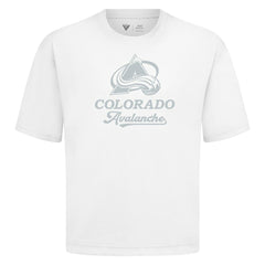 Colorado Avalanche Levelwear Shadow Surge Luxe Signature Knit T-Shirt - White - NHL