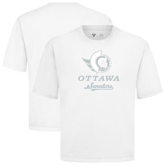 Ottawa Senators Levelwear Shadow Surge Luxe Signature Knit T-Shirt - White - NHL