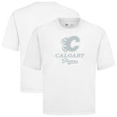 Calgary Flames Levelwear Shadow Surge Luxe Signature Knit T-Shirt - White - NHL
