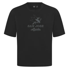 San Jose Sharks Levelwear Shadow Surge Luxe Signature Knit T-Shirt - Black - NHL