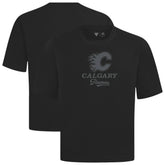 Calgary Flames Levelwear Shadow Surge Luxe Signature Knit T-Shirt - Black - NHL