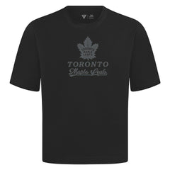Toronto Maple Leafs Levelwear Shadow Surge Luxe Signature Knit T-Shirt - Black - NHL