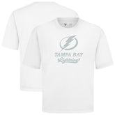 Tampa Bay Lightning Levelwear Shadow Surge Luxe Signature Knit T-Shirt - White - NHL