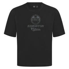 Edmonton Oilers Levelwear Shadow Surge Luxe Signature Knit T-Shirt - Black - NHL