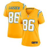 Oronde Gadsden Los Angeles Chargers Women's Alternate Charger Power Game Jersey Gold | Nike for Sale