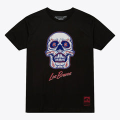 Atlanta Braves Mitchell & Ness Women's Sugar Skull Boxy T-Shirt - MLB