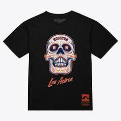 Houston Astros Mitchell & Ness Women's Sugar Skull Boxy T-Shirt - MLB