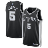 Stephon Castle San Antonio Spurs Unisex Swingman Jersey Icon Edition Black - NBA