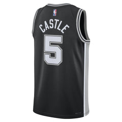 Stephon Castle San Antonio Spurs Unisex Swingman Jersey Icon Edition Black - NBA