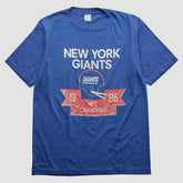 New York Giants Champion 1986 T-shirt Blue Vintage | Fanatics