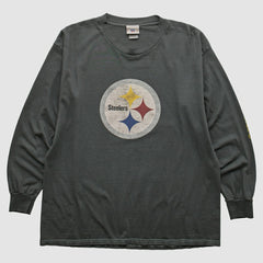 Pittsburgh Steelers NFL 2000s Long Sleeve T-shirt Charcoal Vintage | Fanatics