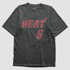 Miami Heat 2010s T-shirt Charcoal Vintage - NBA