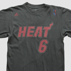 Miami Heat 2010s T-shirt Charcoal Vintage - NBA