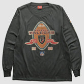Atlanta Falcons NFL 2000s Long Sleeve T-shirt Charcoal Vintage | Fanatics