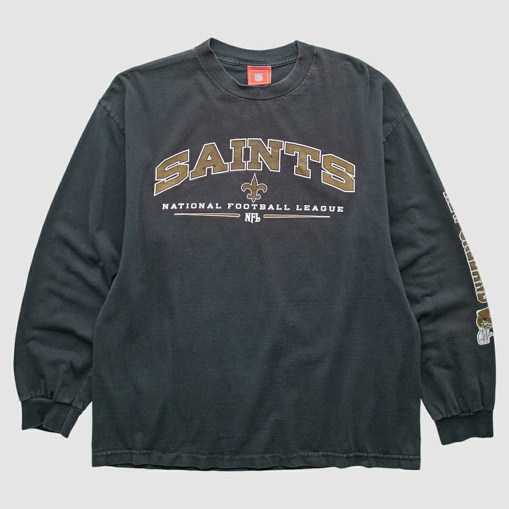 New Orleans Saints NFL 2000s Long Sleeve T-shirt Black Vintage | Fanatics