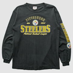 Pittsburgh Steelers NFL 2000s Long Sleeve T-shirt Charcoal Vintage | Fanatics