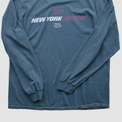 New York Giants NFL 2000s Long Sleeve T-shirt Blue Vintage | Fanatics