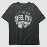 Pittsburgh Steelers Reebok 2009 T-shirt Charcoal Vintage | Fanatics