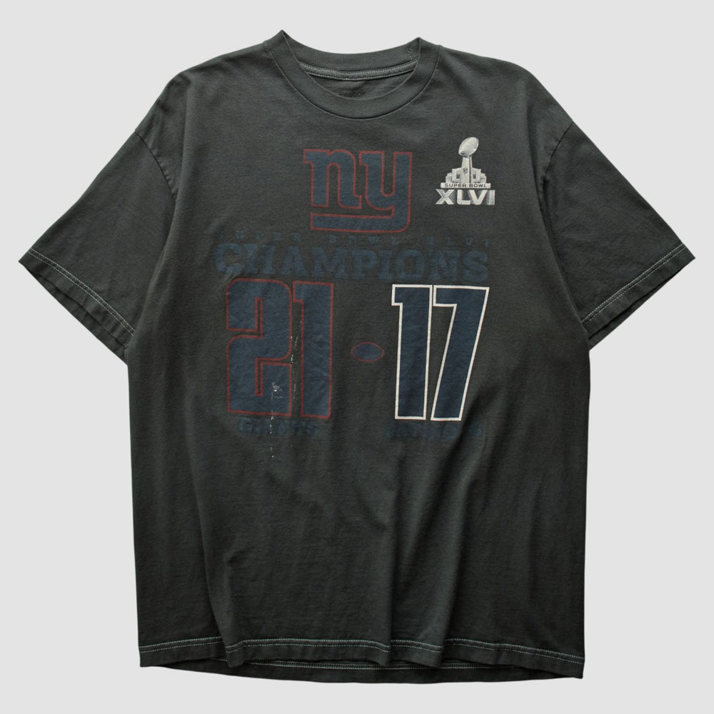 Superbowl XLVI 2012 T-shirt Charcoal Vintage | Fanatics