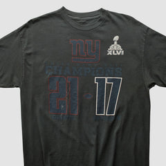 Superbowl XLVI 2012 T-shirt Charcoal Vintage | Fanatics