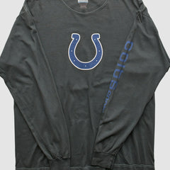 Indianapolis Colts Reebok 2000s Long Sleeve T-shirt Charcoal Vintage | Fanatics