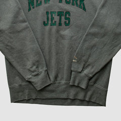 New York Jets Champion 2000s Pullover Sweatshirt Charcoal Vintage | Fanatics