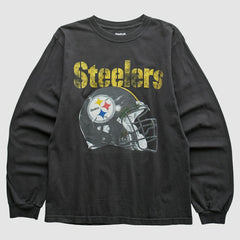 Pittsburgh Steelers Reebok 2010s Long Sleeve T-shirt Black Vintage | Fanatics