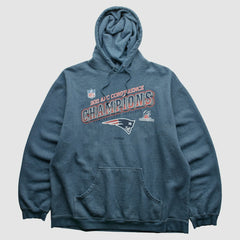 New England Patriots Reebok 2011 Hooded Pullover Sweatshirt Blue Vintage | Fanatics