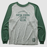 New York Jets Grid Iron 2000s Long Sleeve T-shirt Gray Vintage | Fanatics