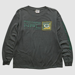 Green Bay Packers NFL 2000s Long Sleeve T-shirt Charcoal Vintage | Fanatics