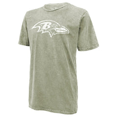 Lamar Jackson Baltimore Ravens Majestic Threads Mineral Wash Name & Number T-Shirt Moss Green | NFL