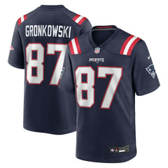 Rob Gronkowski New England Patriots Team Retired Player Game Jersey Navy | Nike for Sale