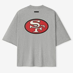 San Francisco 49ers Fear of God x NFL Unisex 3/4-Sleeve T-Shirt Heather Gray | NFL