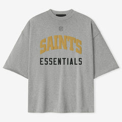 New Orleans Saints Fear of God x NFL Unisex 3/4-Sleeve T-Shirt Heather Gray | NFL