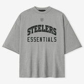 Pittsburgh Steelers Fear of God x NFL Unisex 3/4-Sleeve T-Shirt Heather Gray | NFL