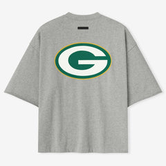 Green Bay Packers Fear of God x NFL Unisex 3/4-Sleeve T-Shirt Heather Gray | NFL