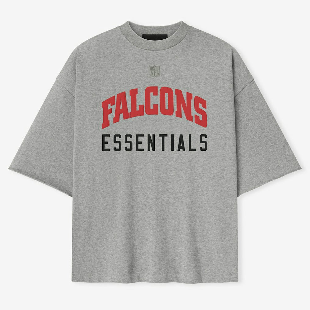 Atlanta Falcons Fear of God x NFL Unisex 3/4-Sleeve T-Shirt Heather Gray | NFL