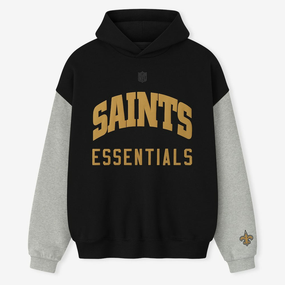 New Orleans Saints Fear of God x NFL Unisex Sport Hoodie Black/Heather Gray | NFL